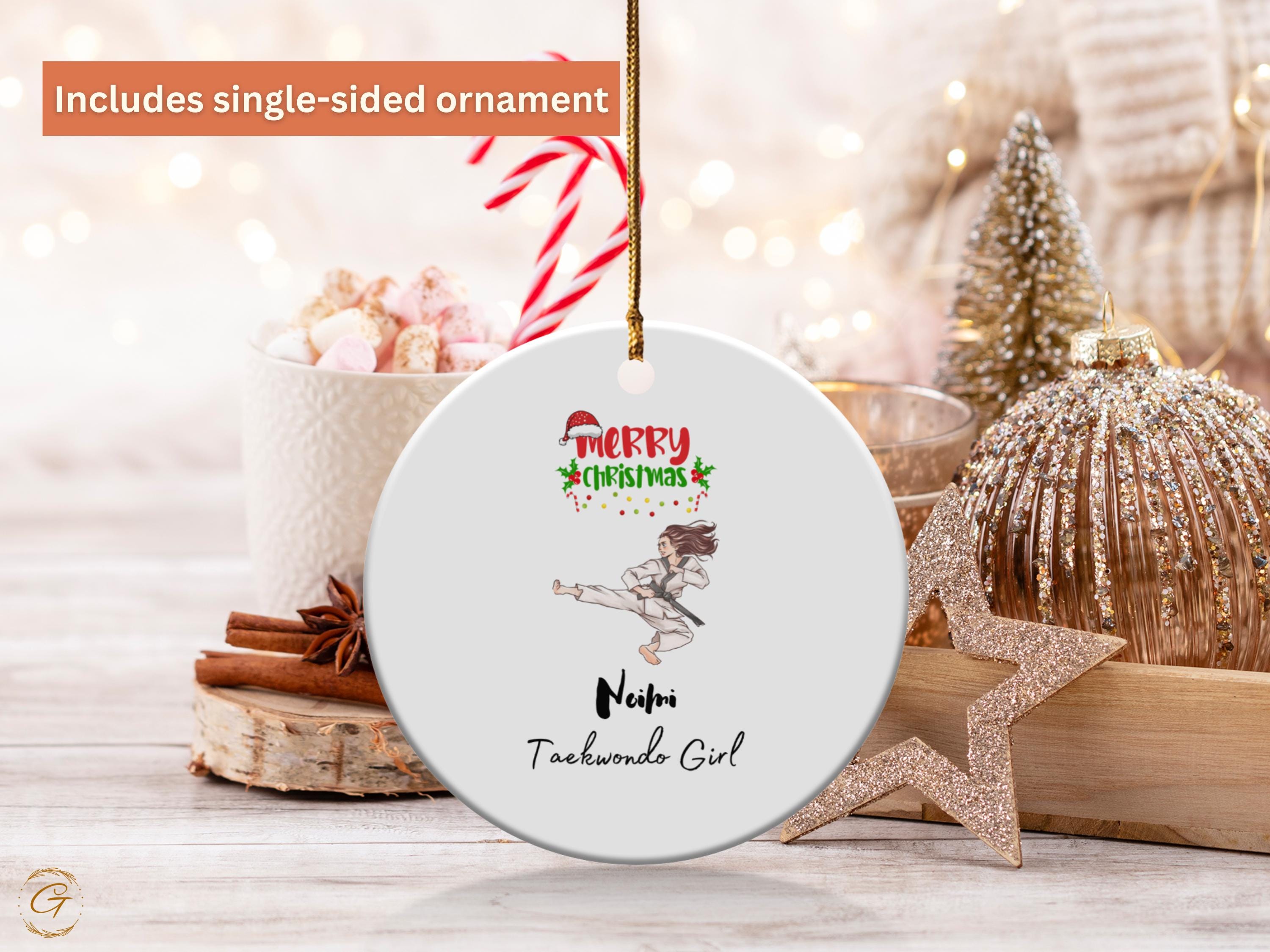 Personalized Taekwondo Ornament