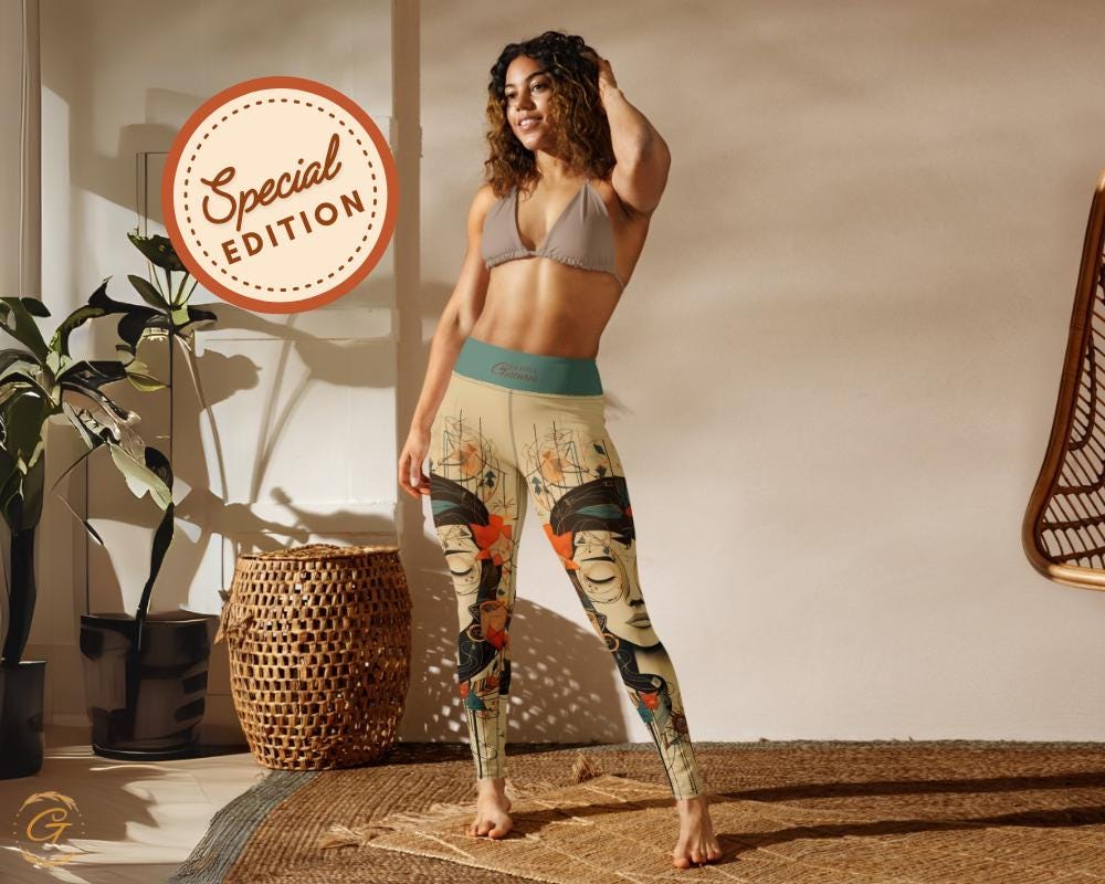 Quantum Floral AOP Yoga Leggings and Shorts Stylish Activewear for Women High-Stretch Comfortable Perfect for Yoga Fitness and Everyday Wear