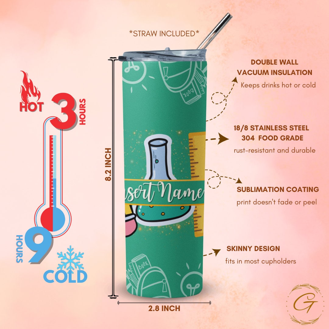 Custom Classroom Icons Tumbler