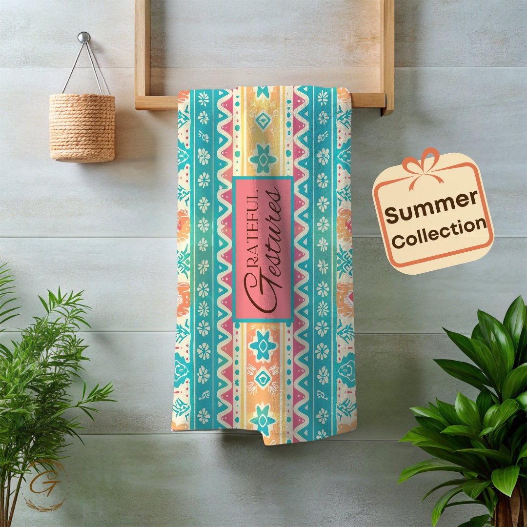 Bohemian Mint Beach Towel
