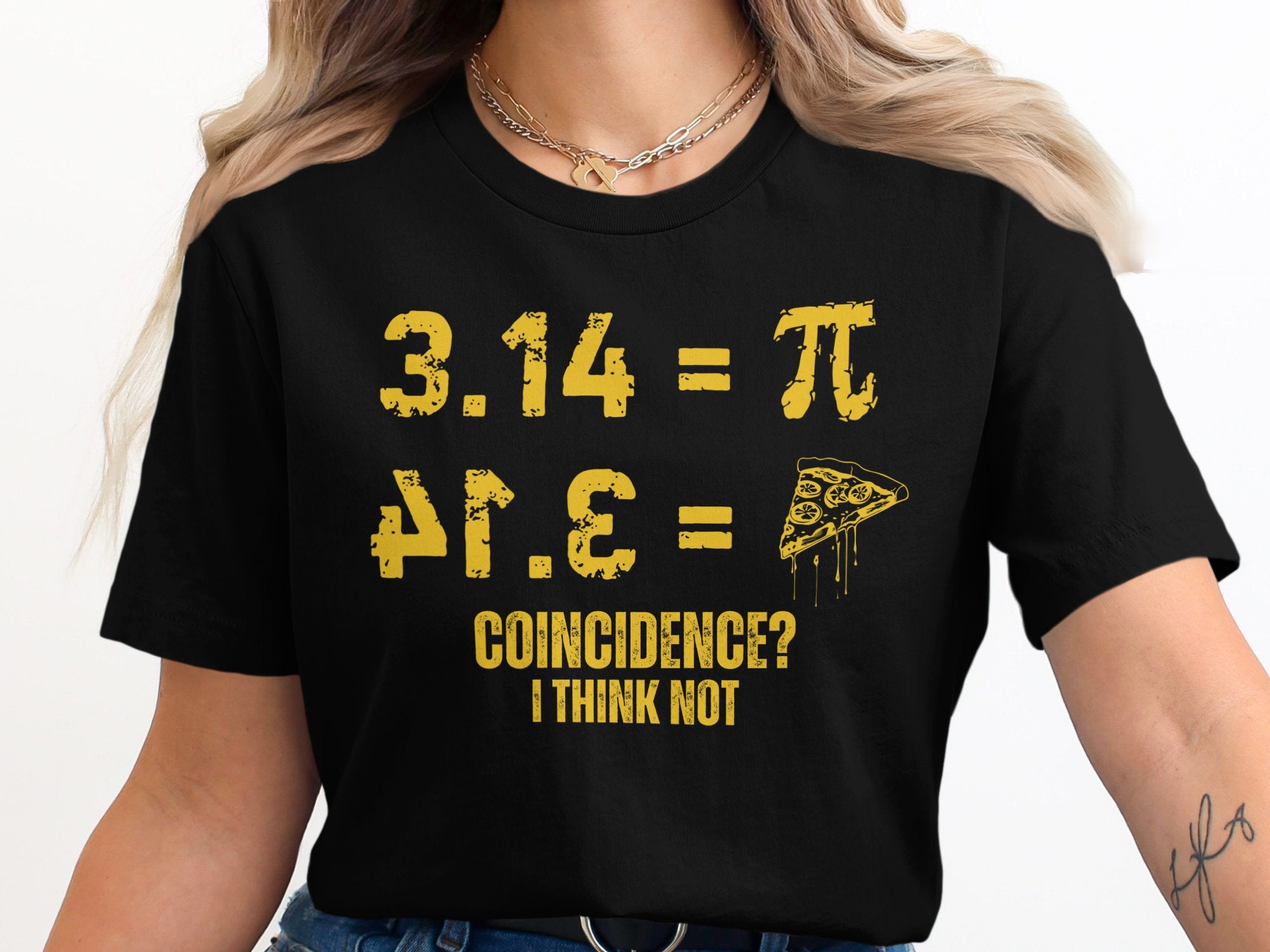 Funny Math Pi Pizza Graphic Tee Shirt product