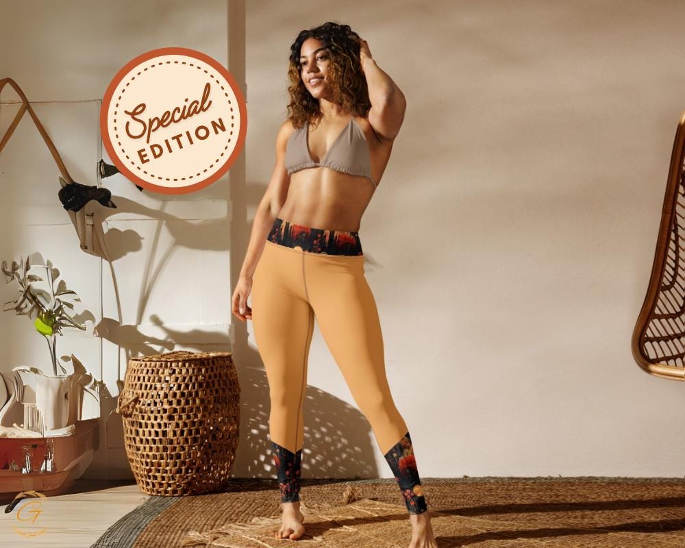 Quantum Nature AOP Yoga Leggings and Shorts Unique Activewear for Women Comfortable High-Stretch Perfect for Yoga Fitness and Casual Outfits