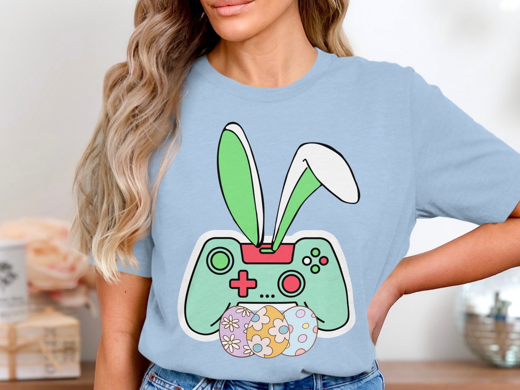 Colorful Easter Bunny Video Game Controller product type