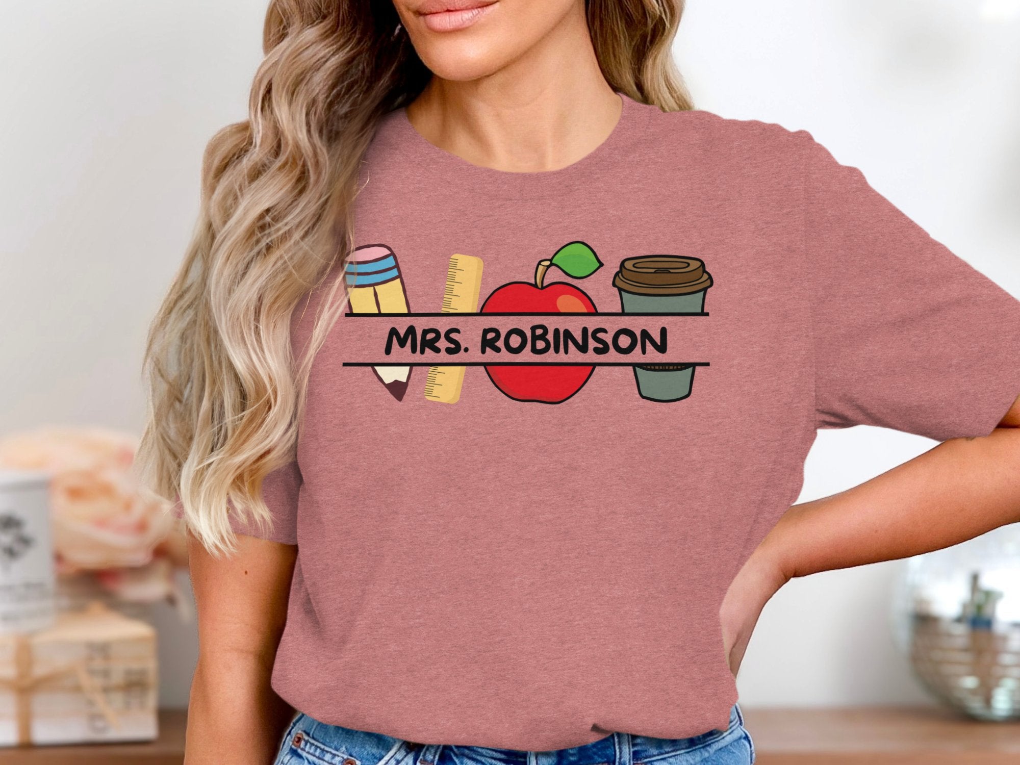 Personalized Teacher Shirt Cute Classroom Design product type