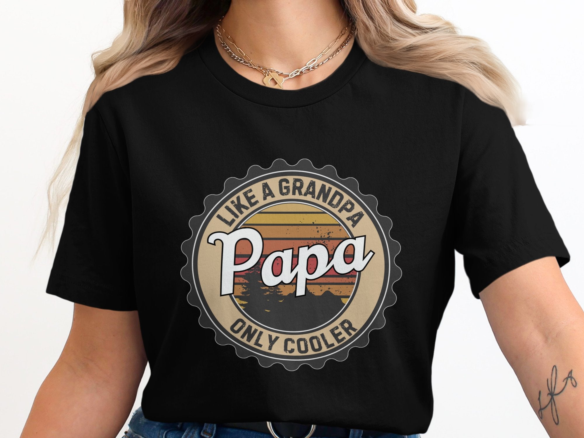 Like A Grandpa Only Cooler Papa Graphic TShirt product
