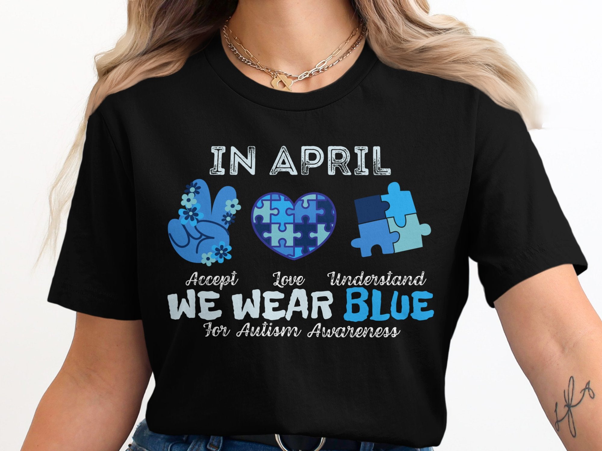 In April We Wear Blue Autism Awareness product type