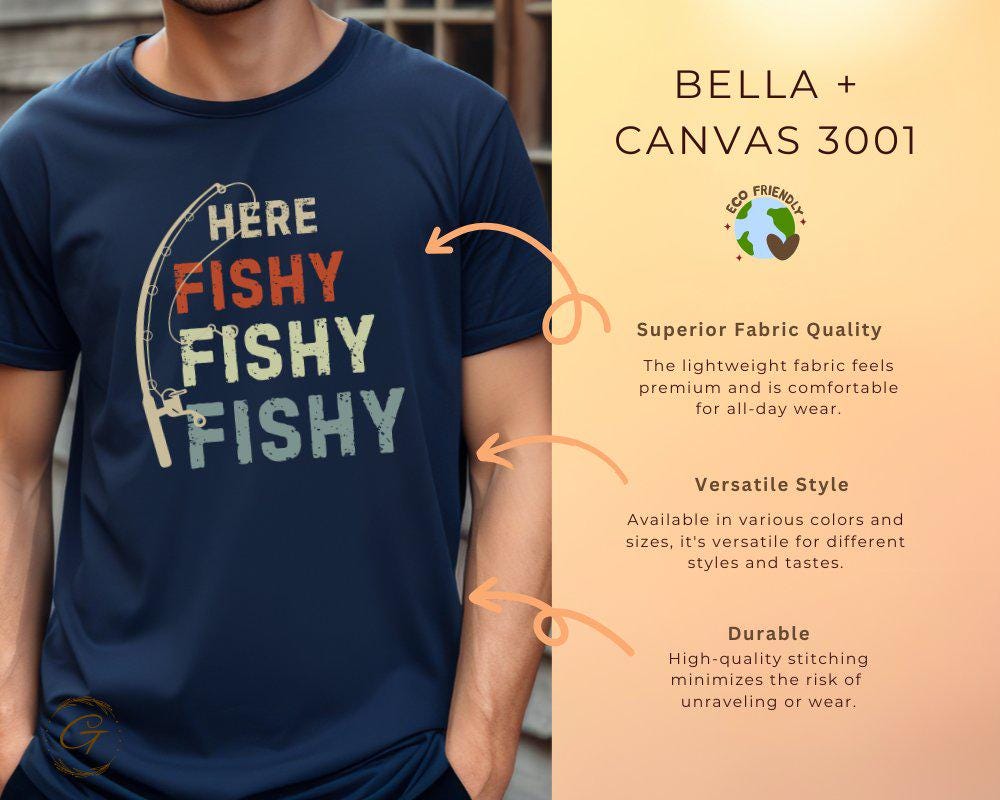 Hobby Fishing Graphic Shirt, Here Fishy Fishy Tee