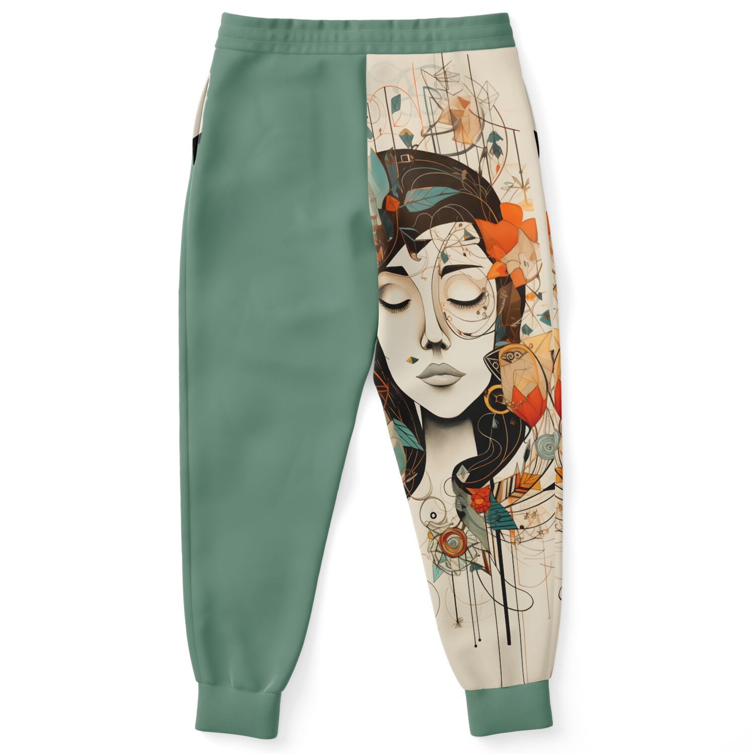 Boho Art Joggers – Abstract Female Portrait Sweatpants