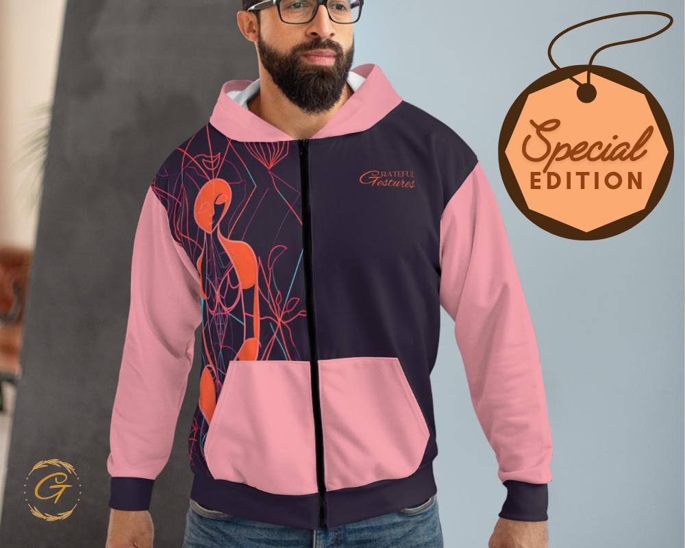 Neon Dryad Unisex Zip Hoodie All-Over Print