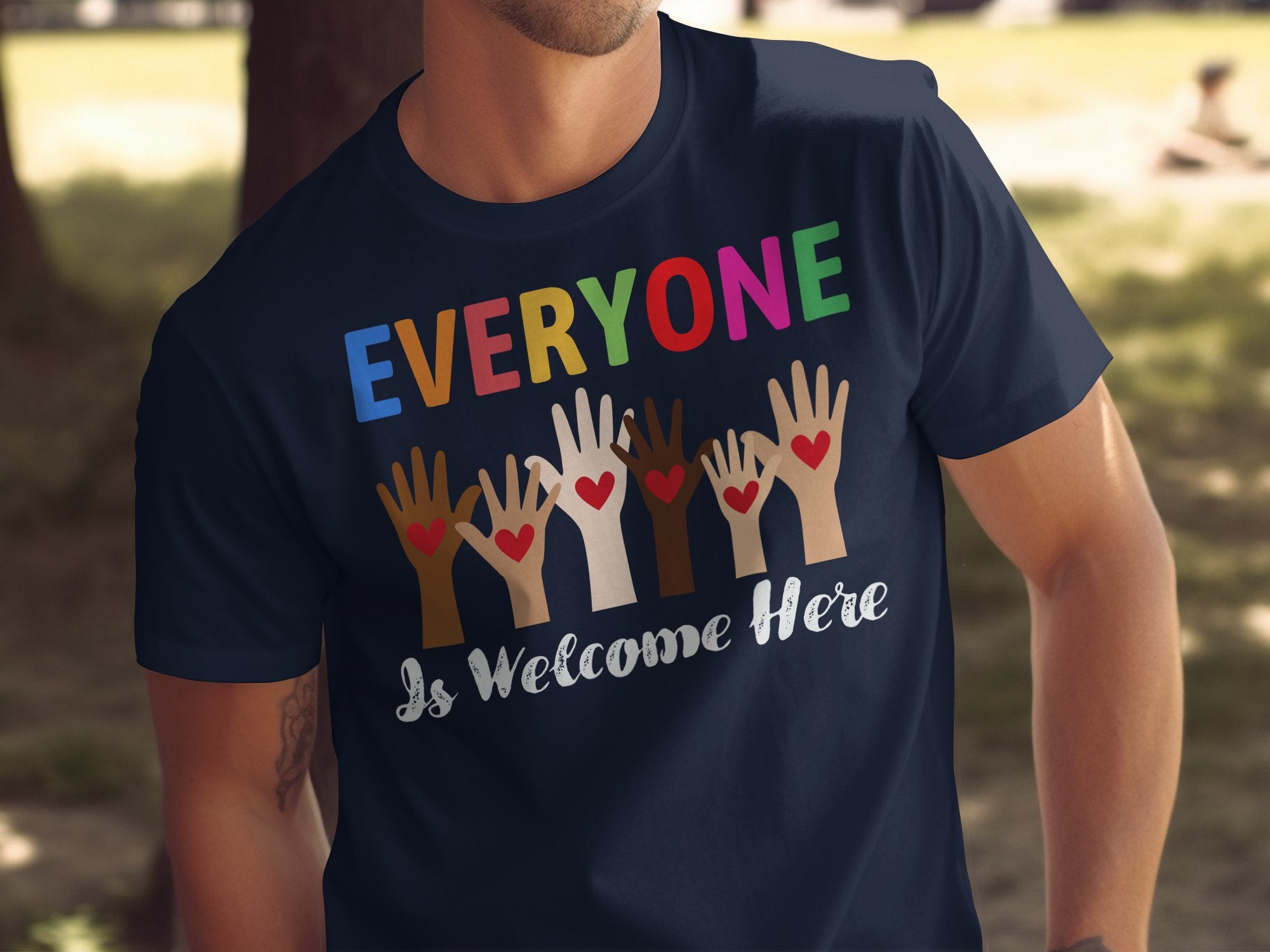 Everyone Is Welcome Here Graphic T-shirt product