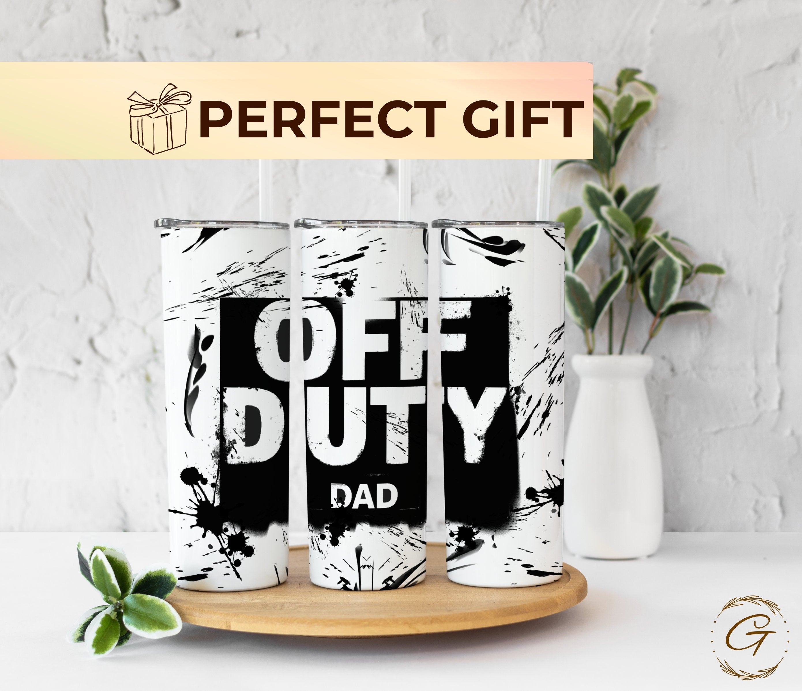 Off Duty Dad Tumbler, Insulated Stainless Steel Tumbler