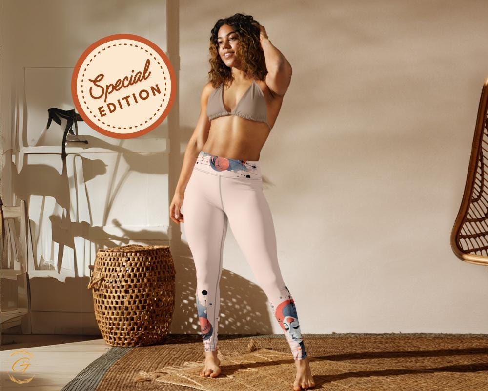 Quantum Pastel AOP Design Yoga Shorts and Leggings Comfy High Quality Activewear Perfect for Workouts Yoga and Everyday Wear Stretchy Fabric