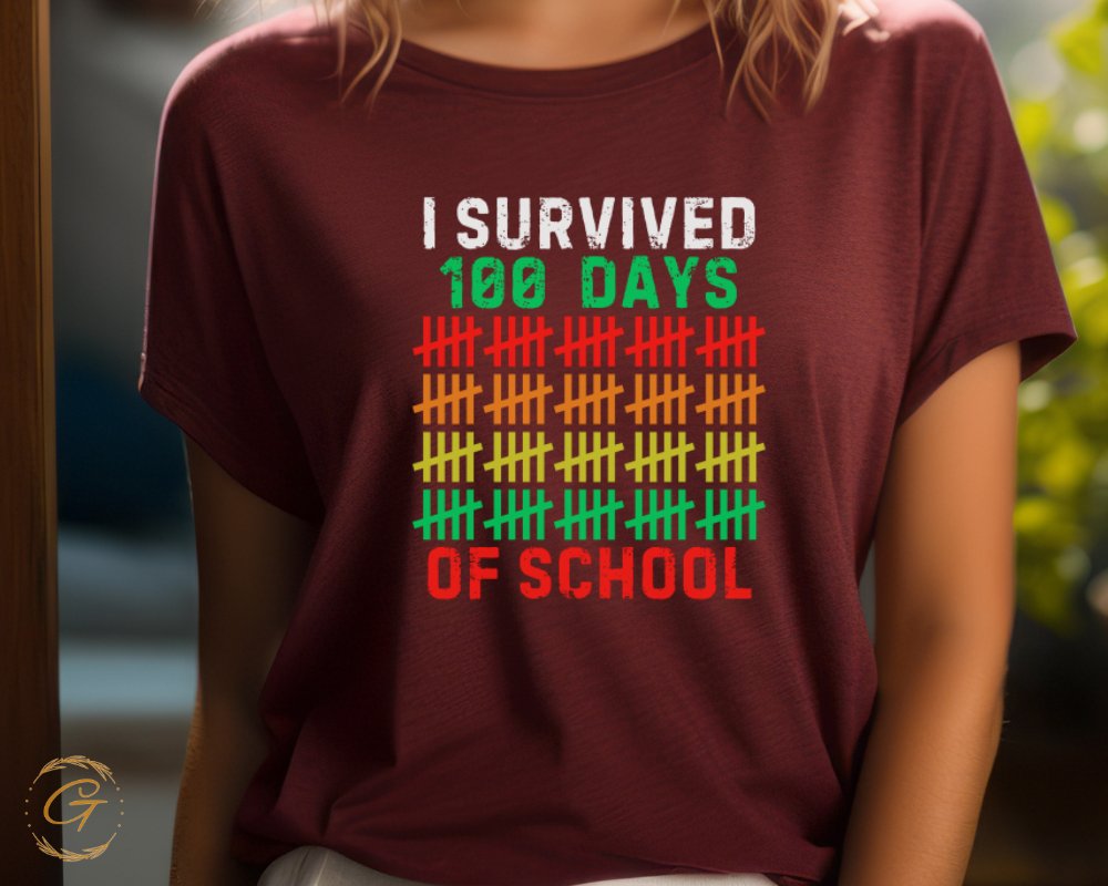 I Survived 100 Days of School printed product