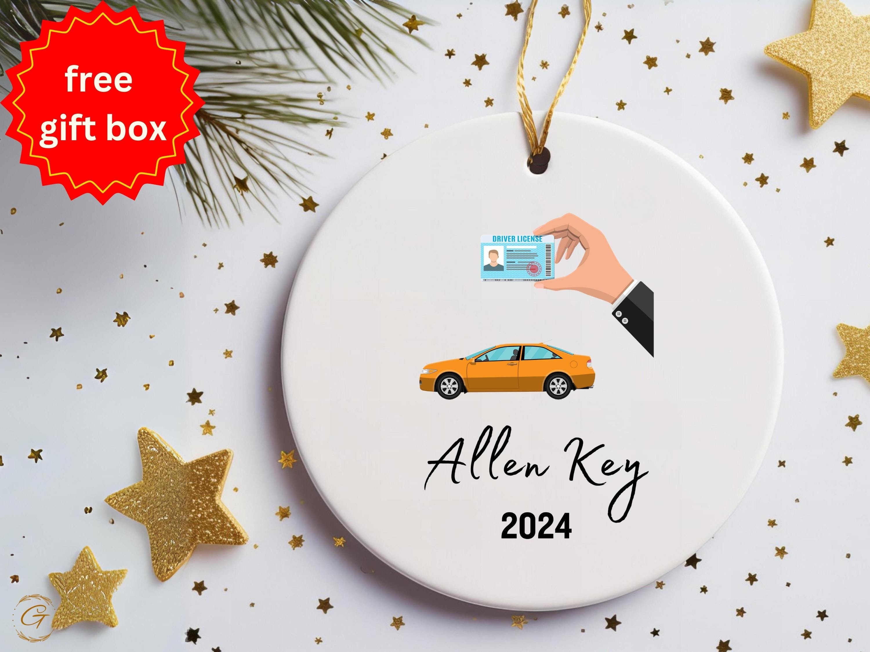 Personalized New Driver 2024 Car Ornament, 2024 Drivers License, Perfect for Car Collectors and Enthusiasts, Limited Edition, Newbie Drivers
