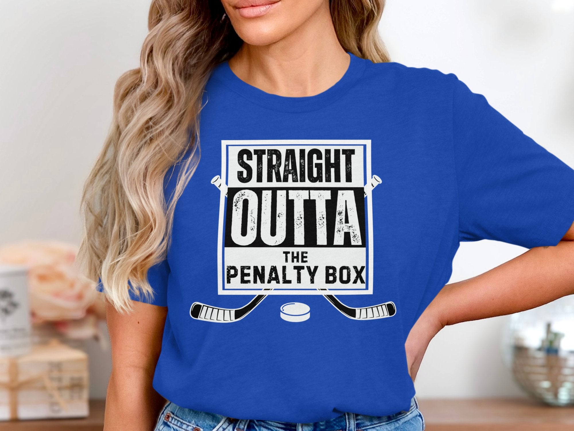Straight Outta The Penalty Box Hockey Shirt product