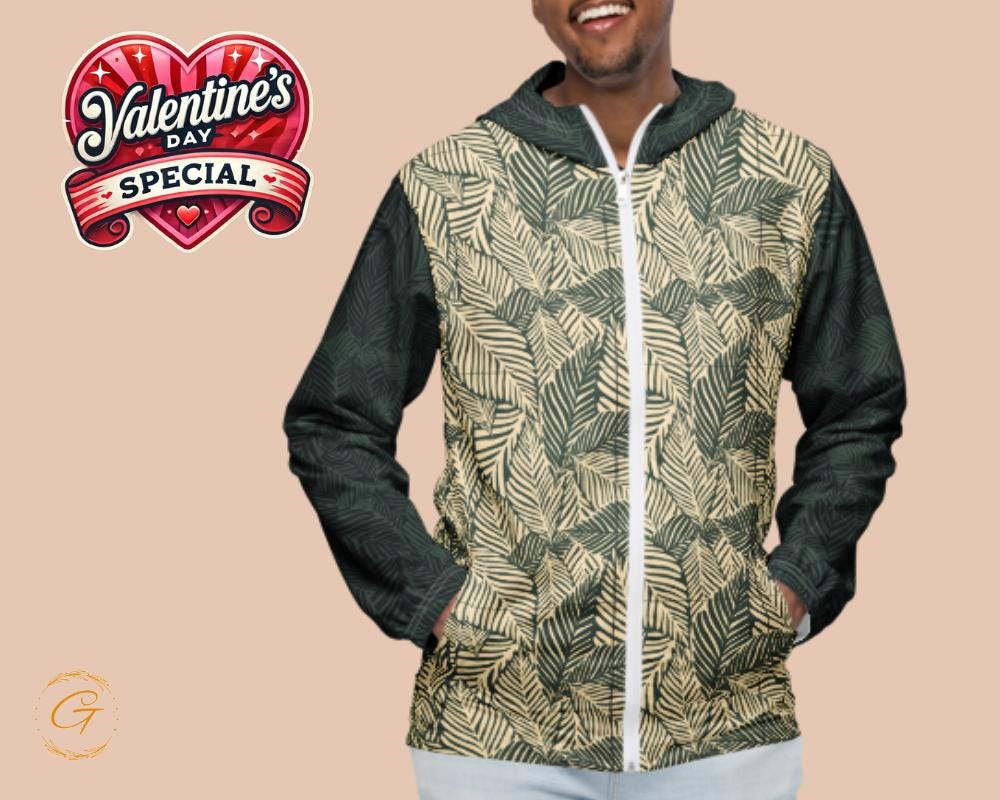 Men’s Windbreaker Leaves
