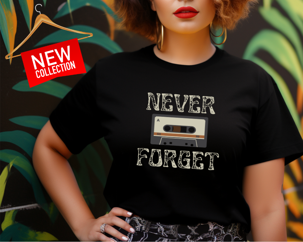 Never Forget Boombox Music Graphic T-Shirt product