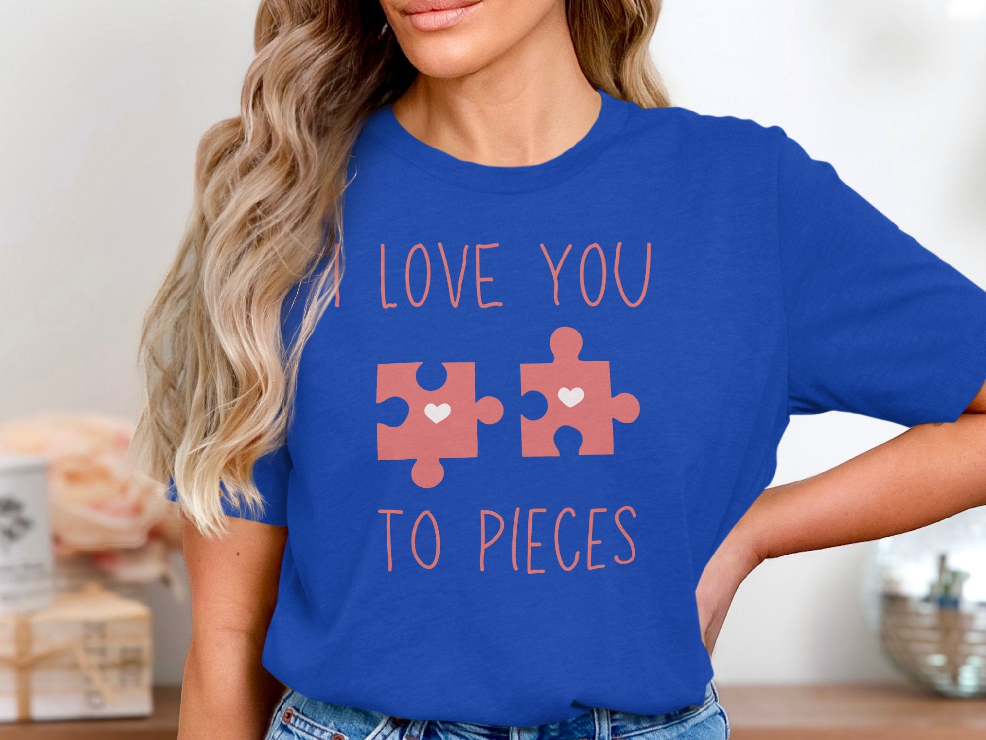 Love You To Pieces Puzzle Graphic T-Shirt product