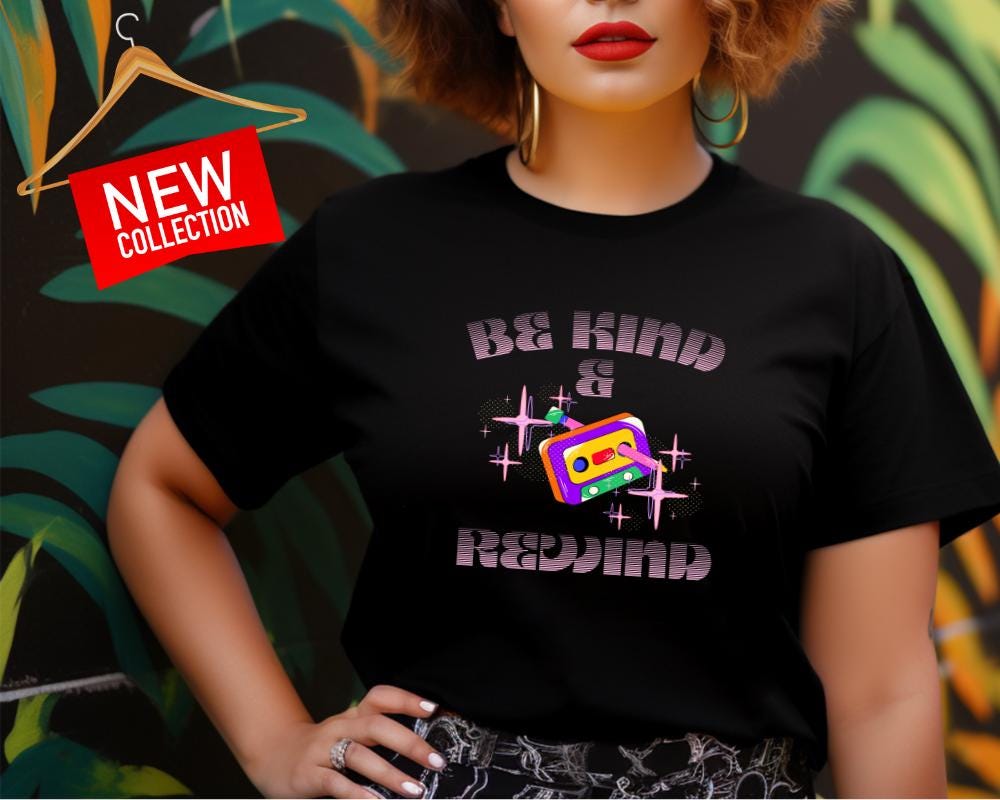 Vintage Be Kind Rewind T-Shirt, Retro Cassette Graphic Tee
