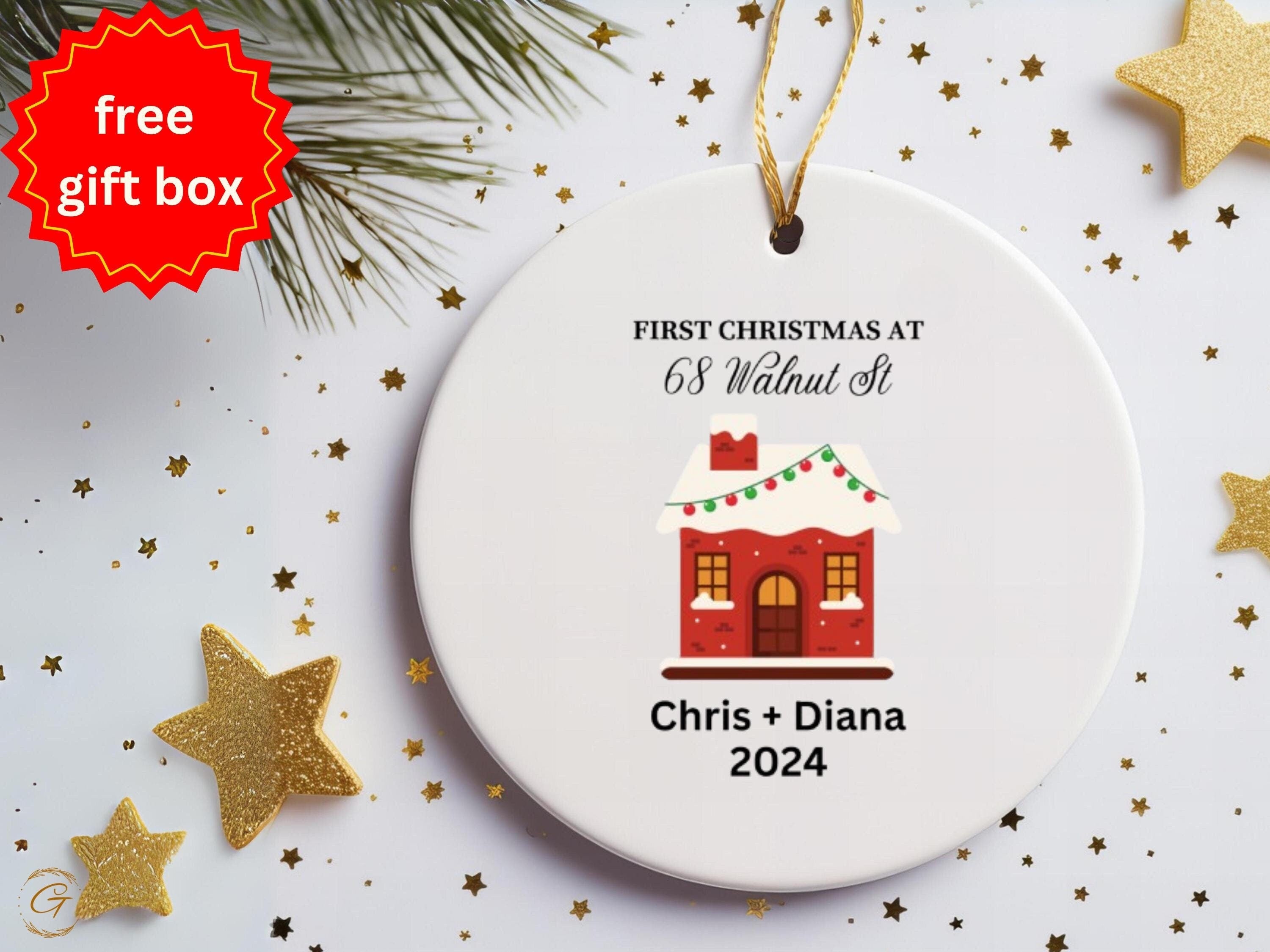 Personalized First Christmas Ornament, Custom Family Ornament, Christmas Keepsakes 2024, Holiday Decoration Keepsakes, Ideal Gift for Family