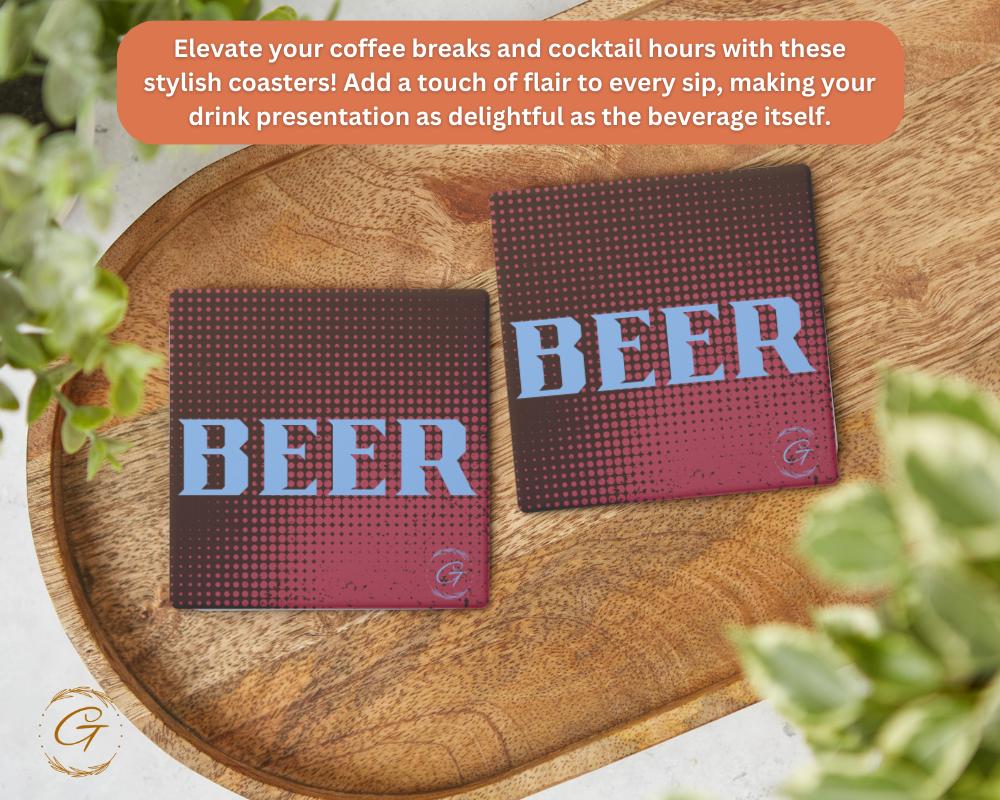 Soapstone Coaster Beer Design