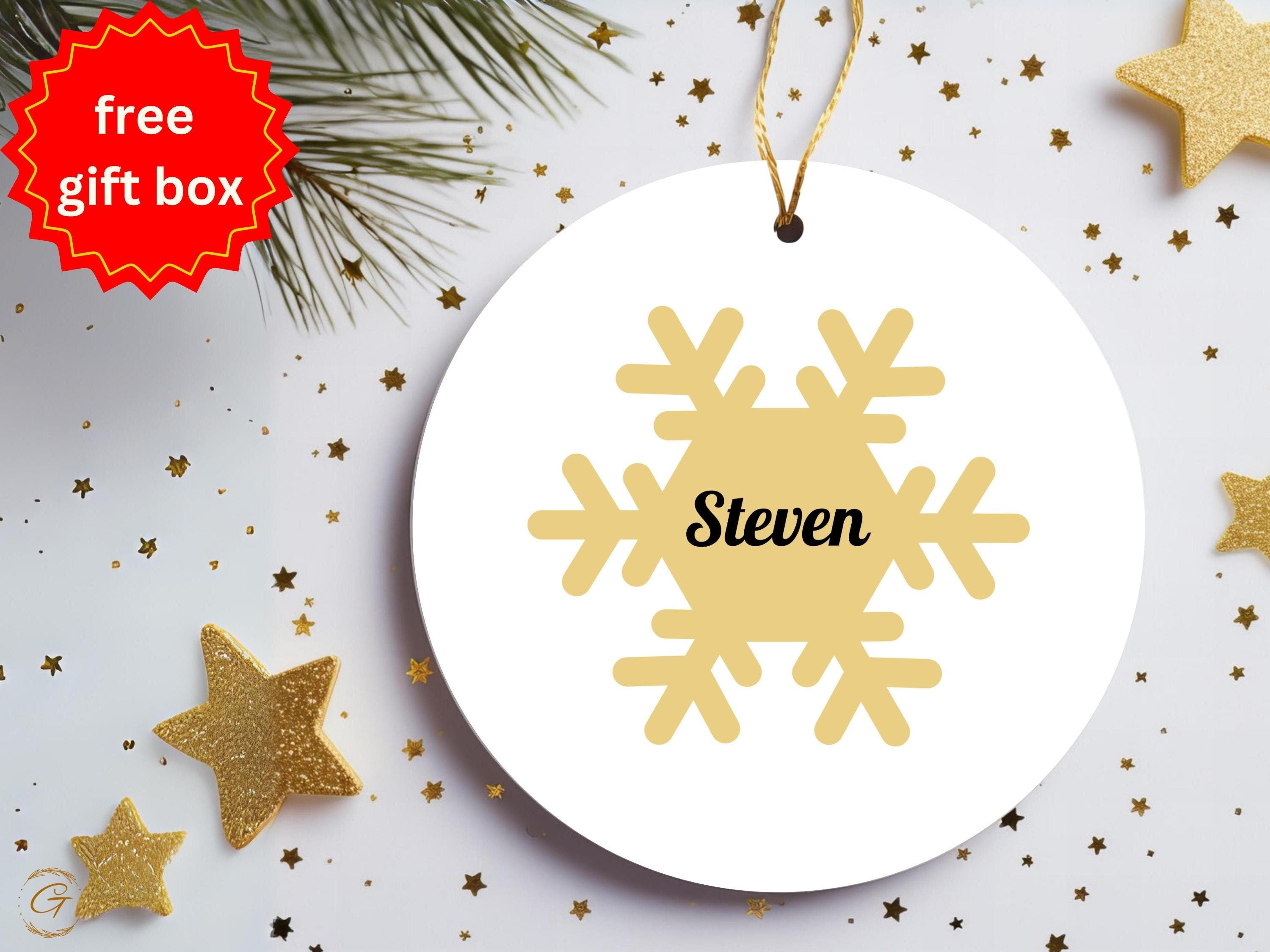 Personalized Snowflake with Custom Name Ornament, Christmas Tree Decoration, Custom Name Ornaments, Holiday Gifts, Festive Home Decor Accent