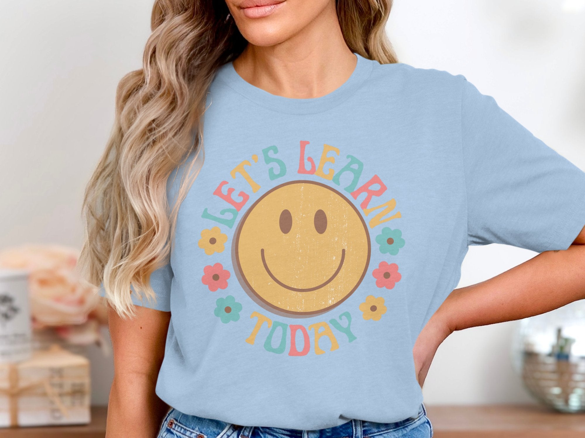 Let's Learn Today Smiley Face T-Shirt product