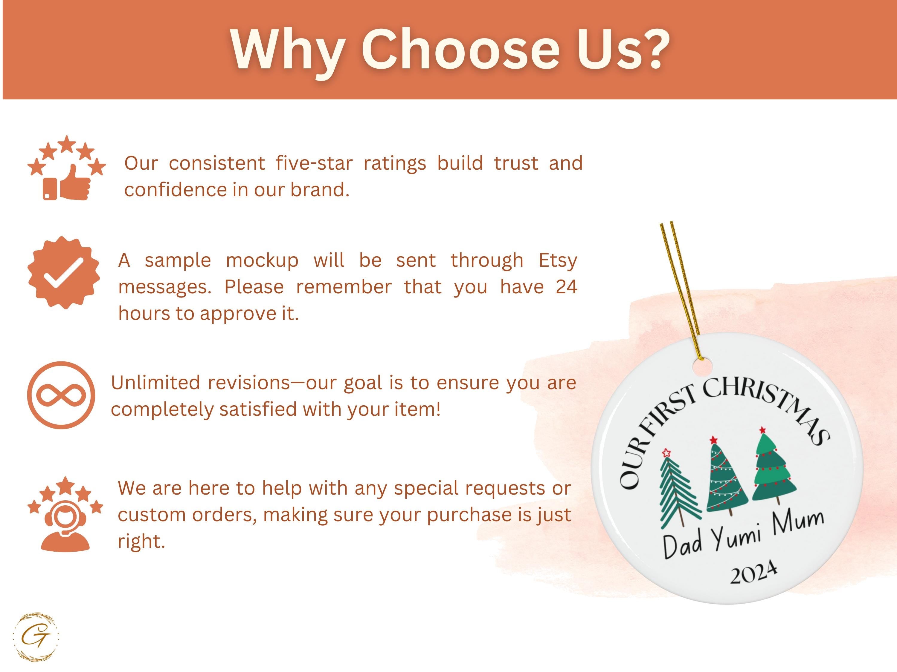 Custom Family First Christmas Ornament 2024, Personalized Family Holiday Decoration, Custom Christmas Tree, Keepsake Gifts New Home Ornament