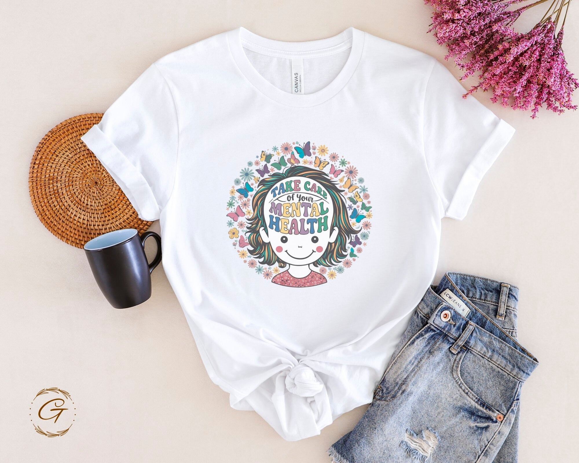 Take Care of Your Mental Health T-Shirt – Inspirational Self-Care Tee