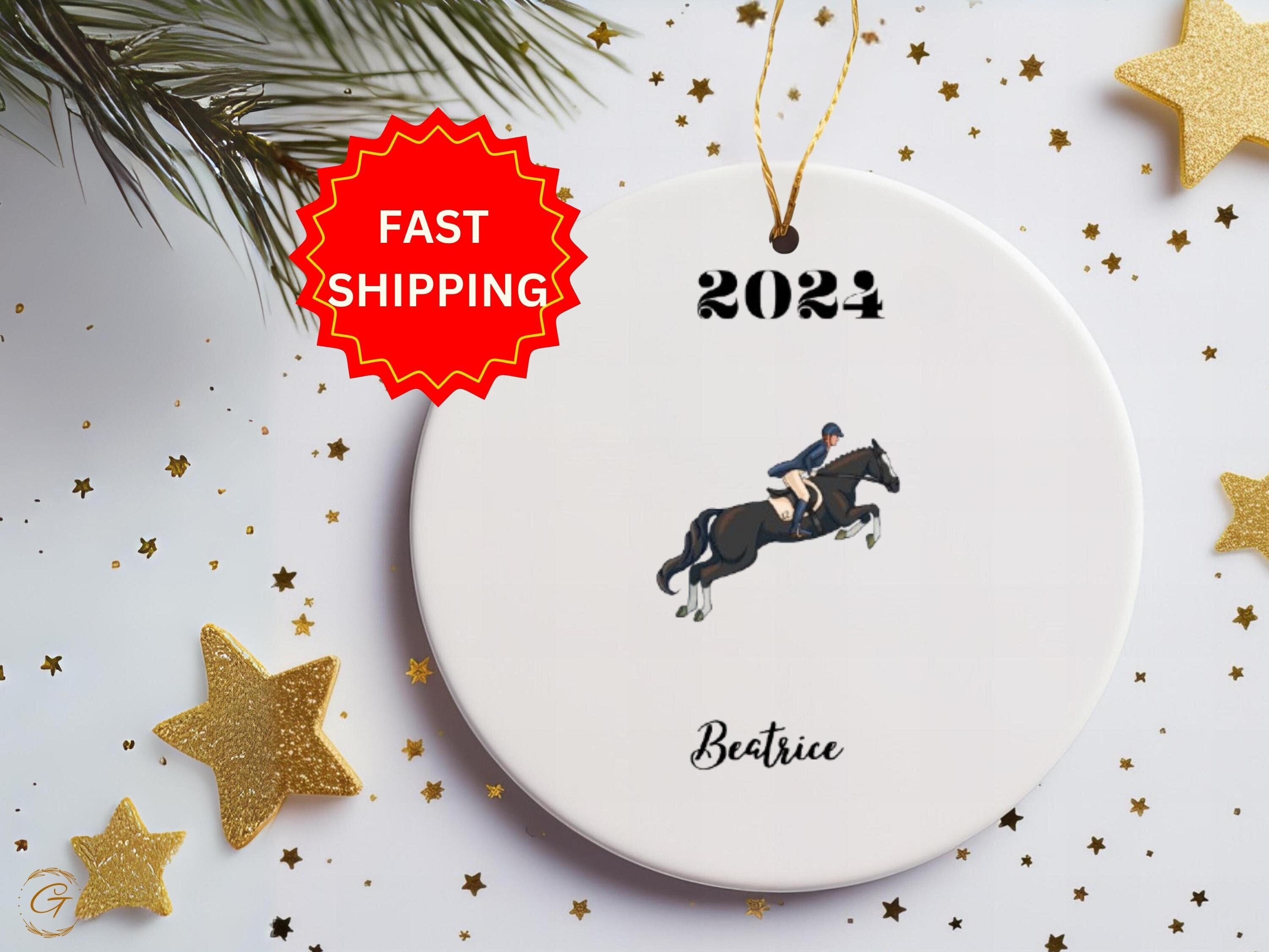 Personalized Equestrian Ornament 2024 - Horse Riding Keepsake Gift for Rider