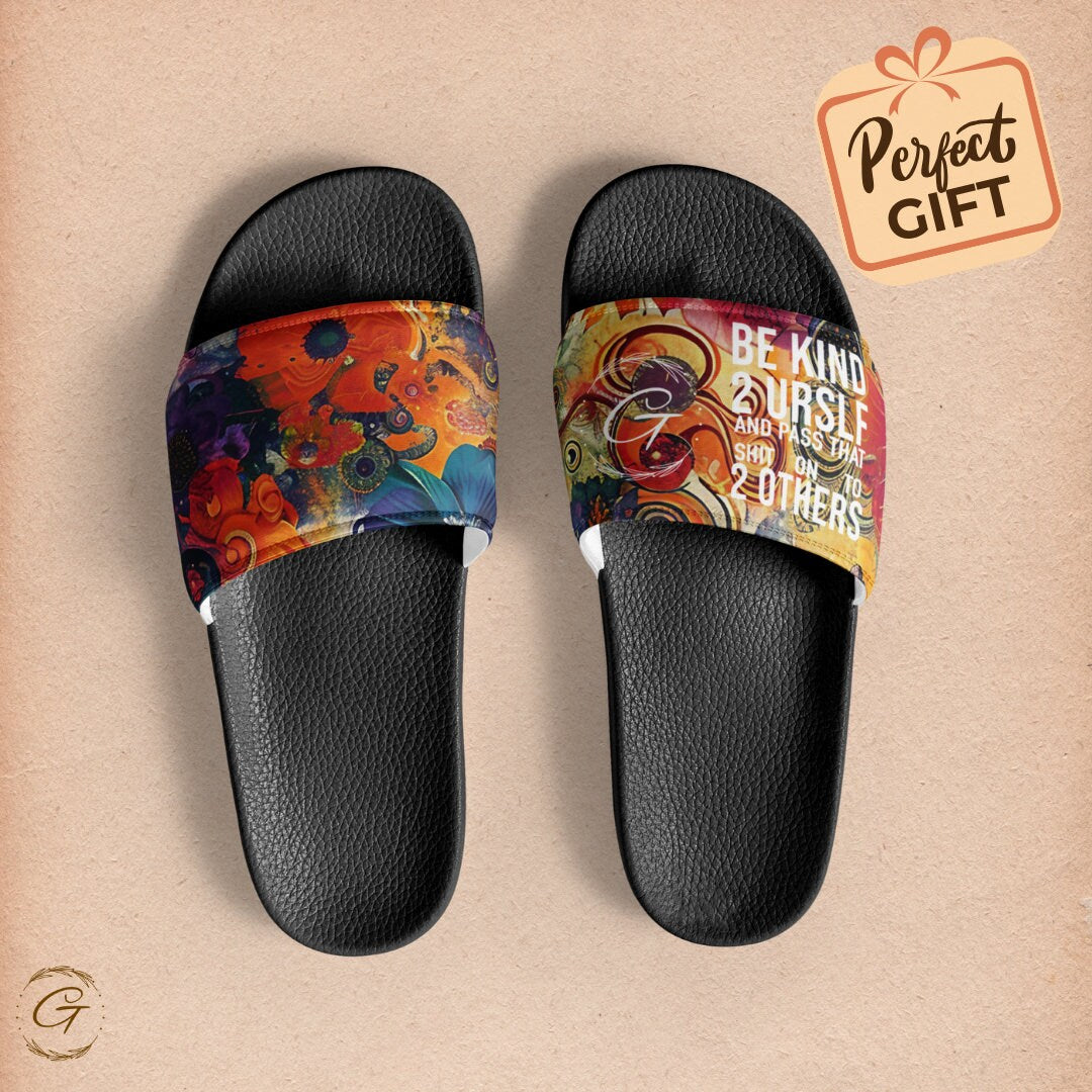 Men's Floral Slides