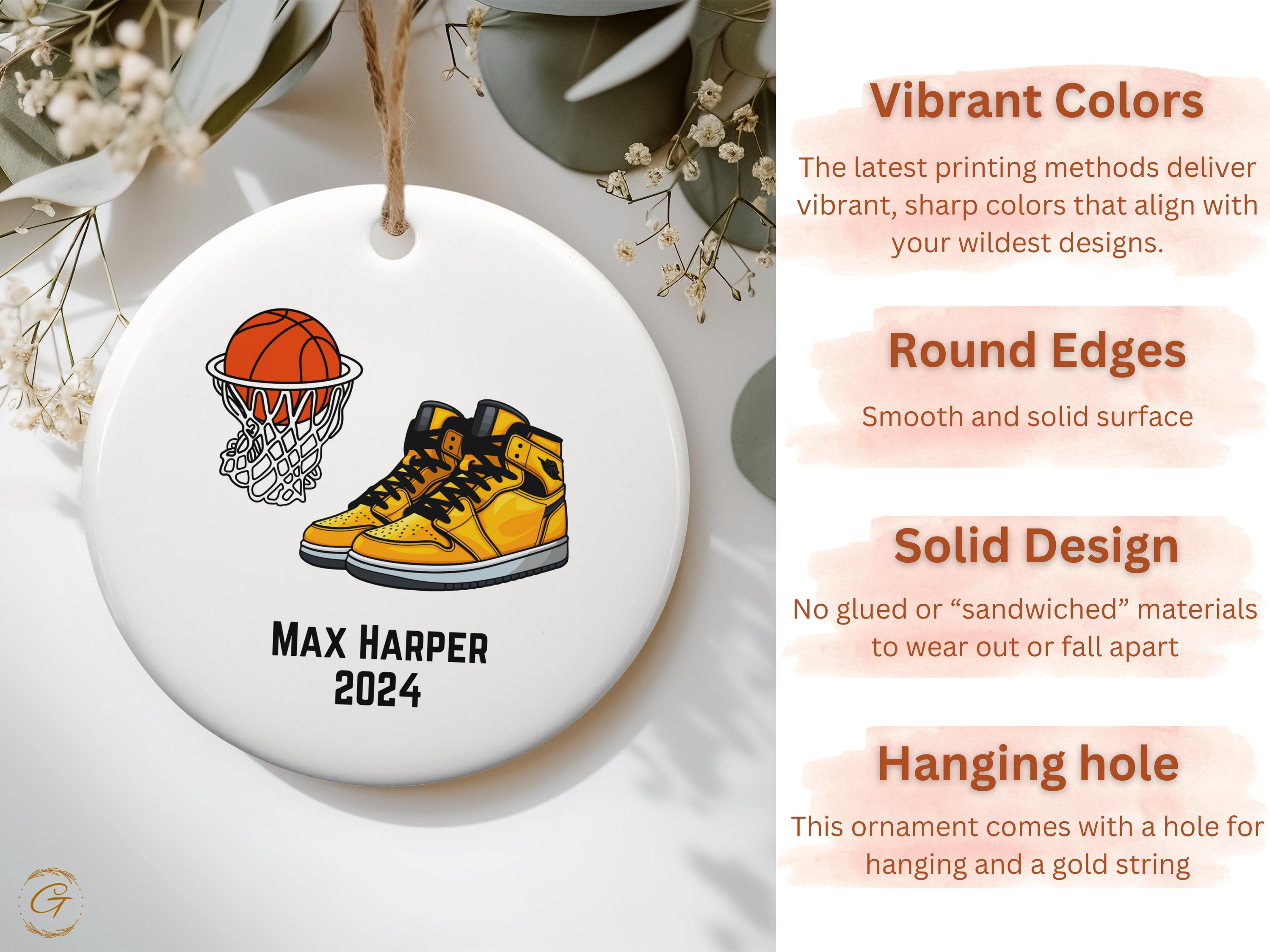 Personalized Basketball Sneaker Ornament
