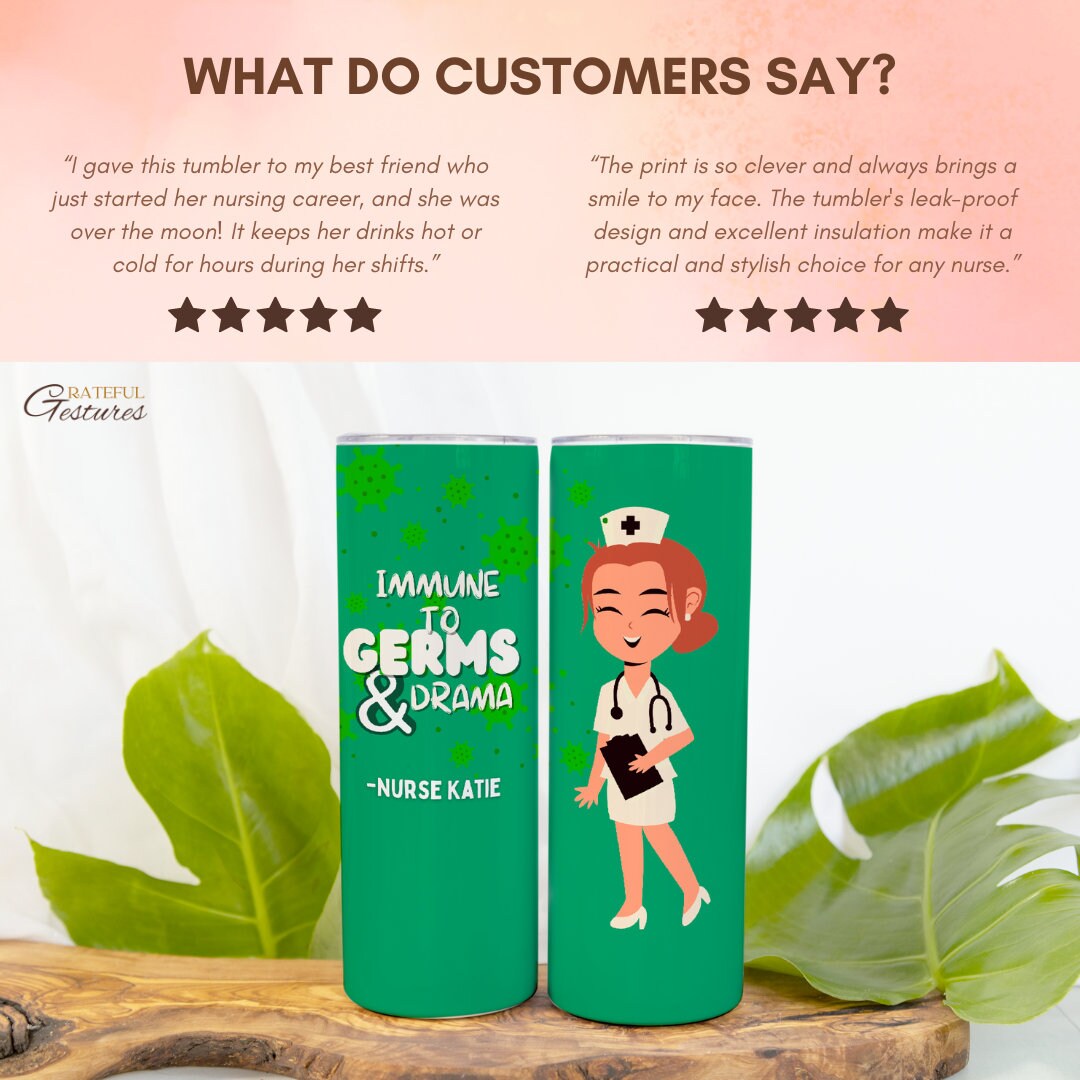 Custom Nurse Appreciation Week 20 oz Tumbler