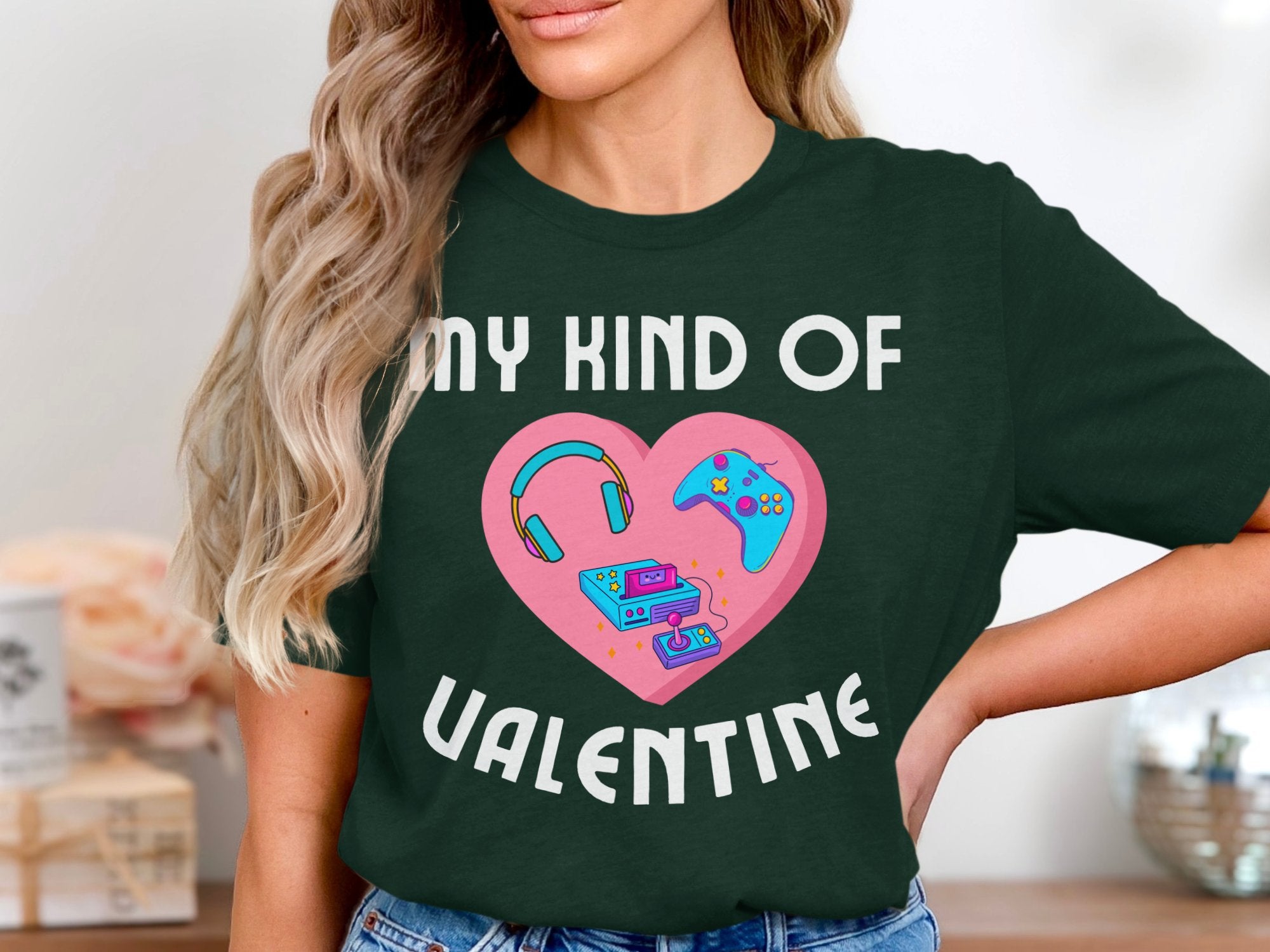 My Kind of Valentine Heart Gamer Shirt product