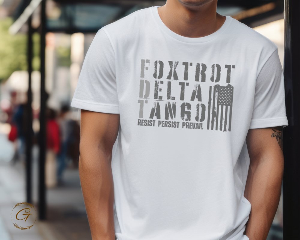 Foxtrot Delta Tango Resist Persist Prevail T-shirt product type