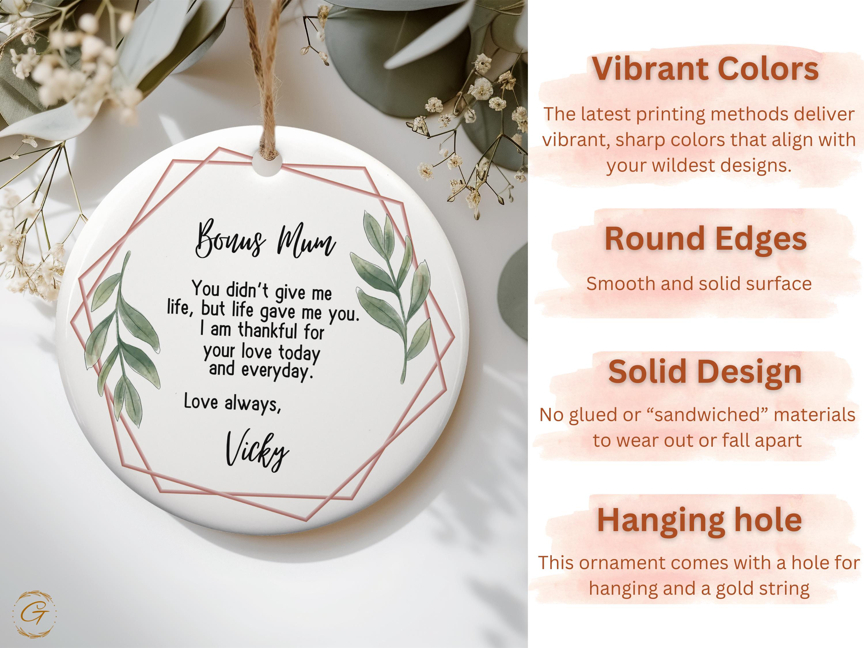 Personalized Step Mum Ornament 2024, Mum Christmas Gift
