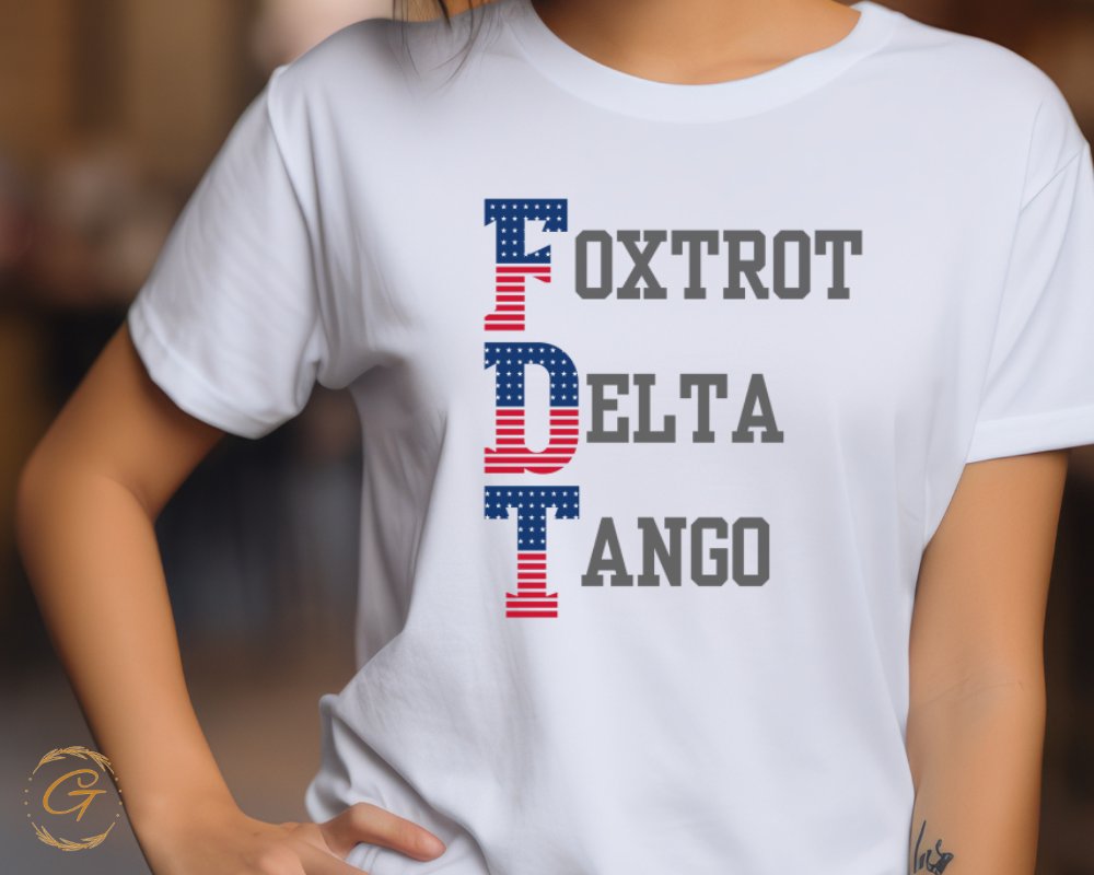 Patriotic Foxtrot Delta Tango Graphic T-Shirt product