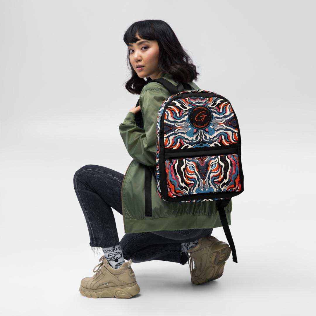 Retro Safari Print Backpack