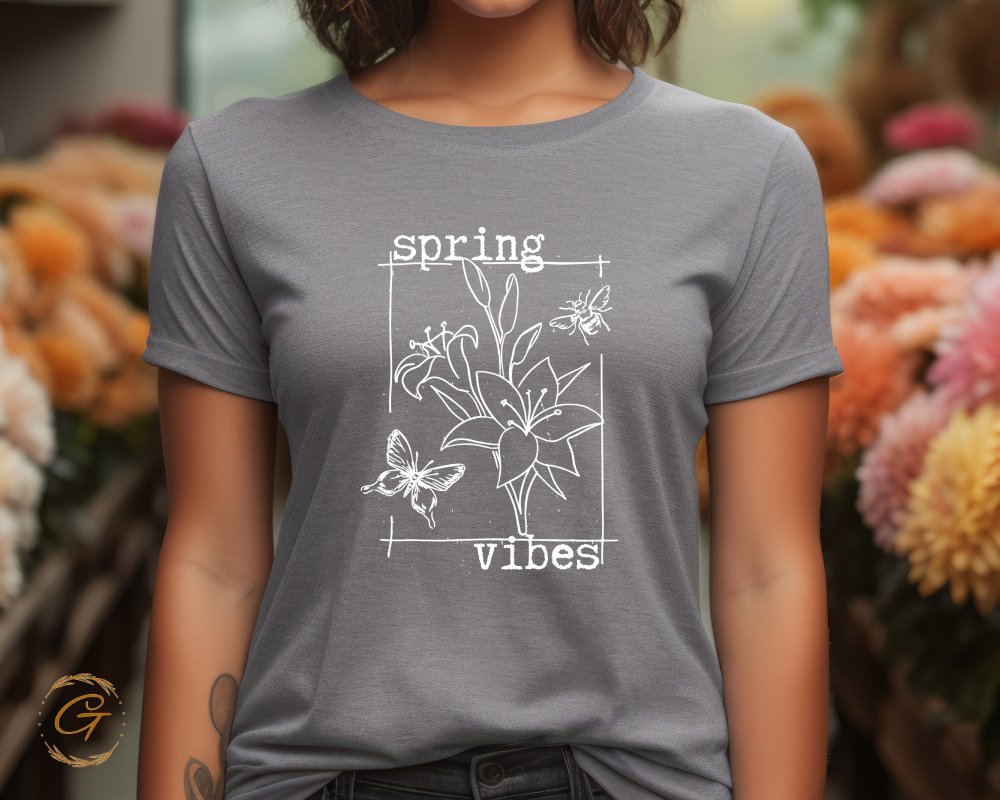 Spring Vibes Floral Graphic Tee Shirt product type