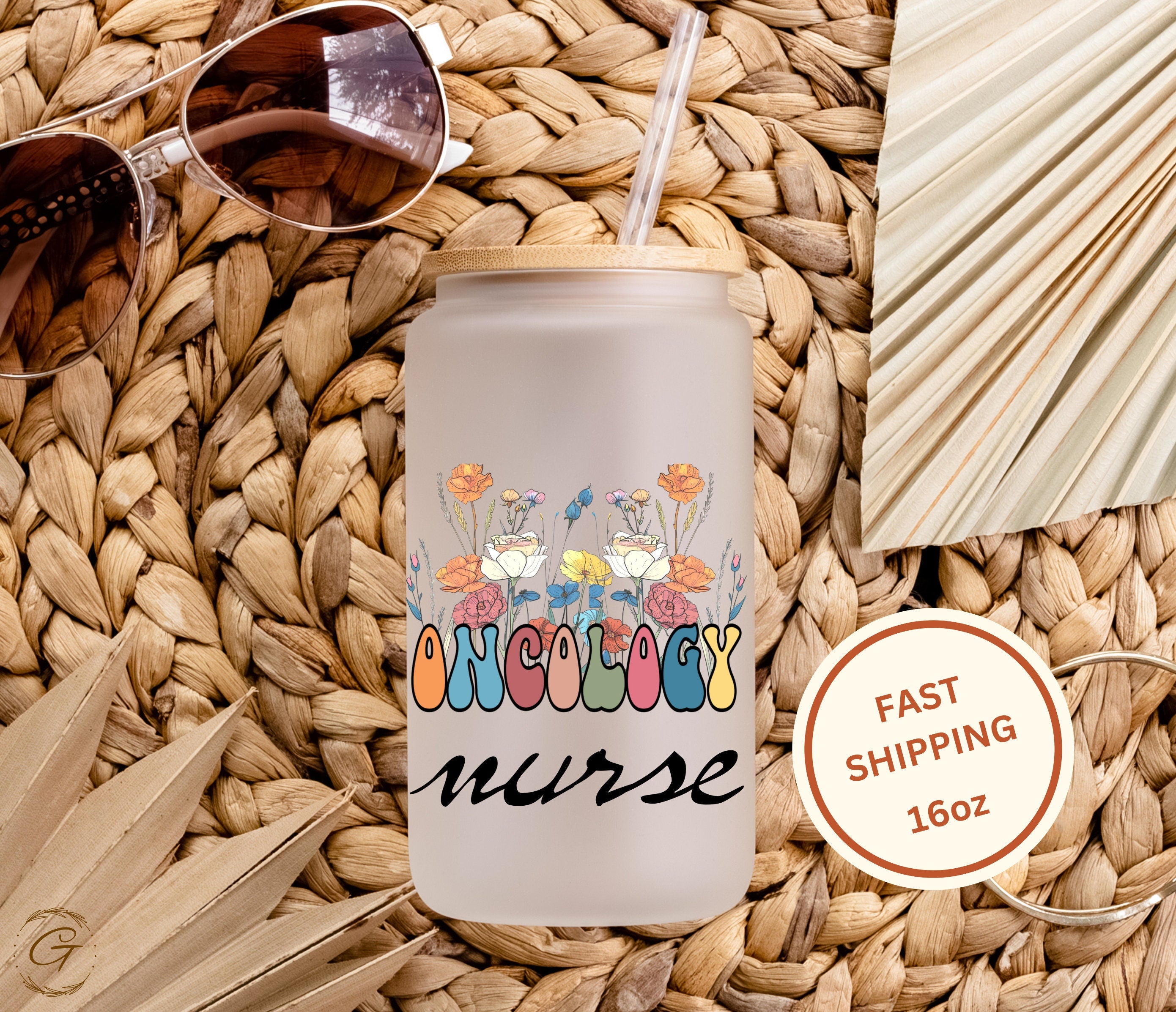 Personalized Oncology Nurse Frosted Libbey Cup 16-oz | Unique Nurse Gift | Appreciation Drinkware for Healthcare Heroes | Custom Medical Cup