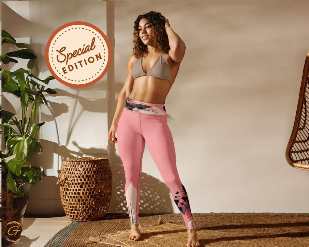 Quantum Polygons AOP Yoga Leggings & Shorts Unique Geometric Design,  Comfort Moisture-Wicking Fabric, Perfect Fit for Yoga, Gym Casual Wear