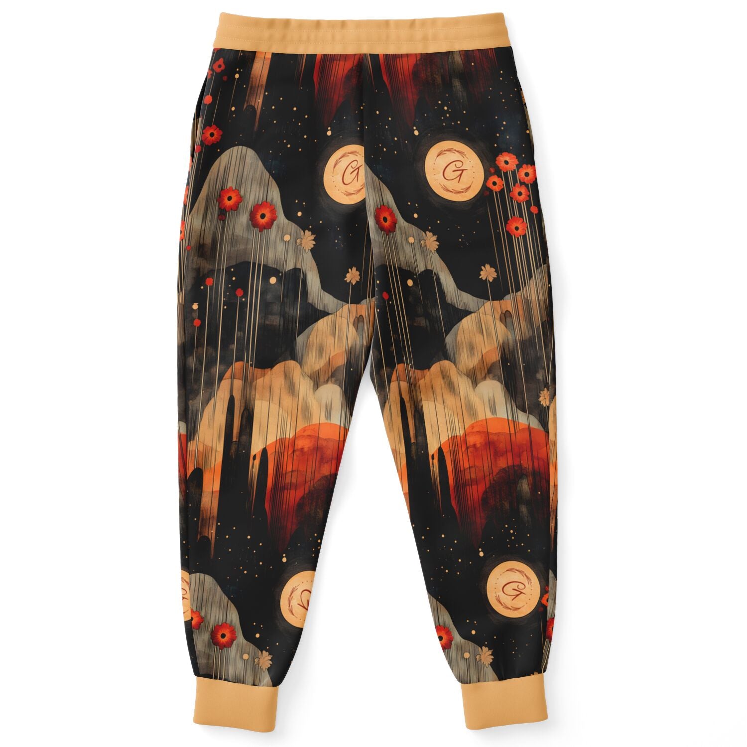 Abstract Nature Aesthetic Joggers – Earthy Landscape Sweatpants