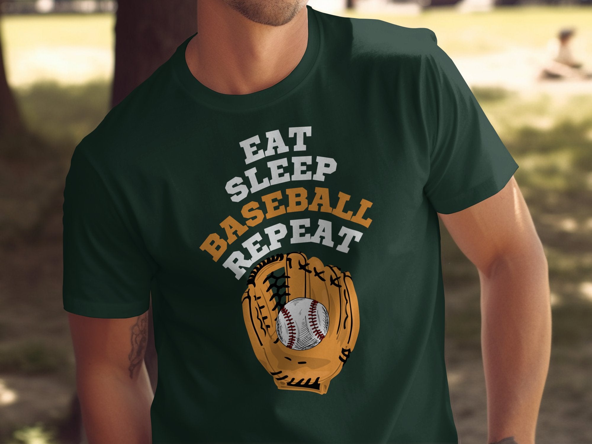 Eat Sleep Baseball Repeat Graphic Tee product