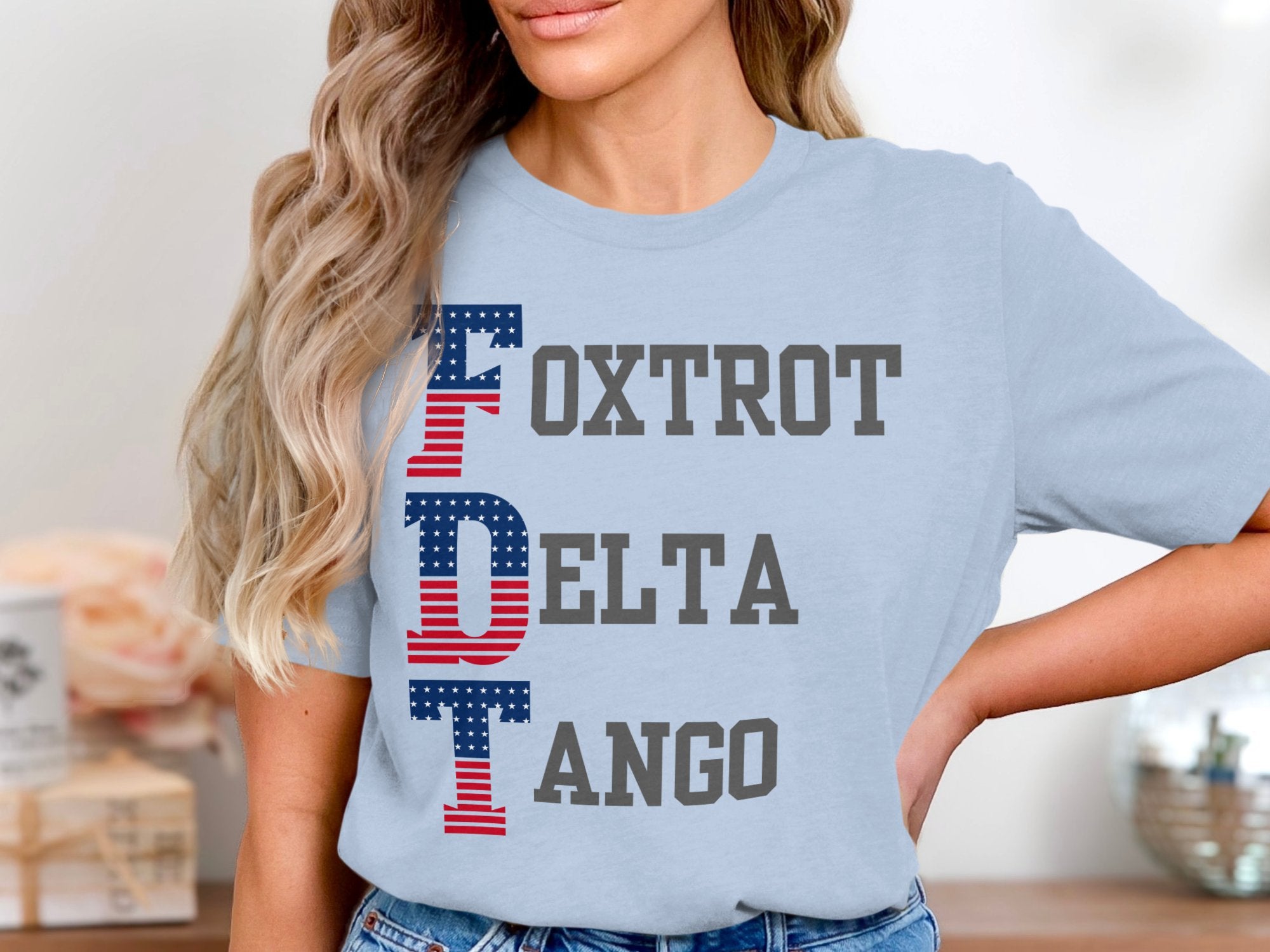 Foxtrot Delta Tango Patriotic Graphic Tee Shirt product