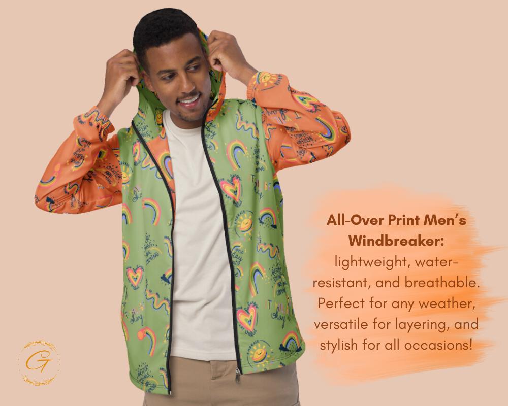Men’s Windbreaker Mental Health Awareness Jacket