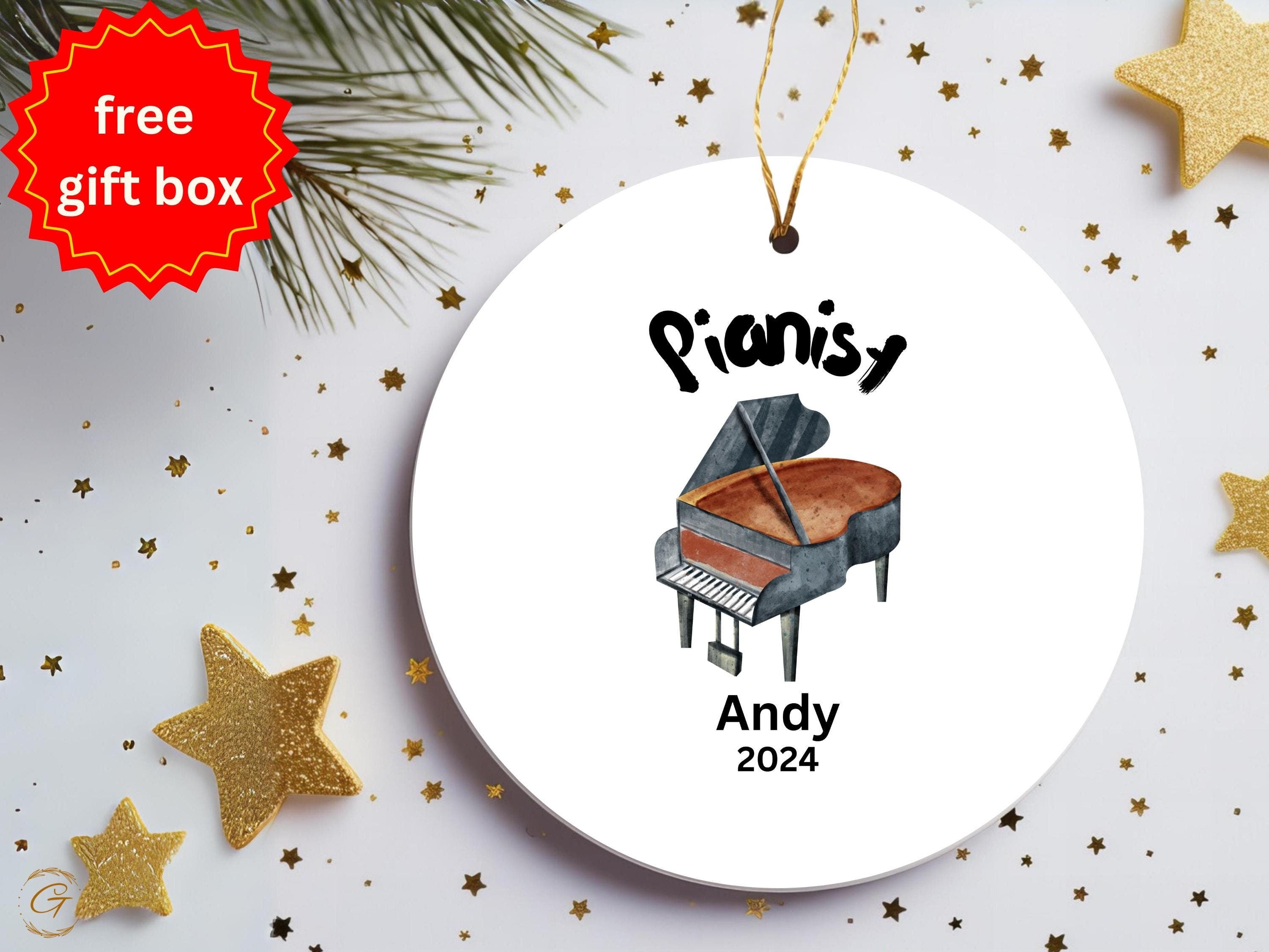 Personalized Piano Ornament 2024, Custom Pianoist Music Lover Gift, Customized Grand Piano Decor, Piano Player Ornament