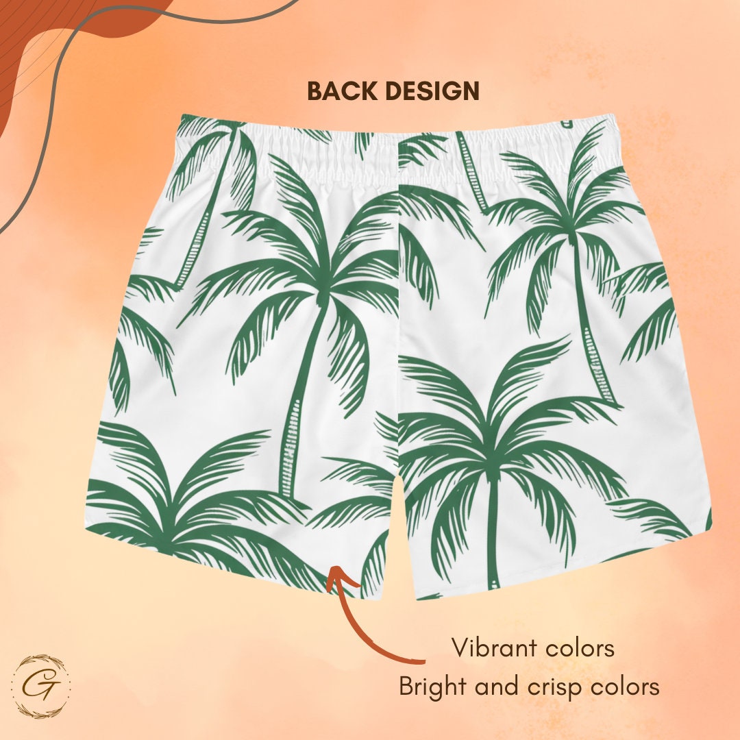 Palm Tree AOP Swim Trunks
