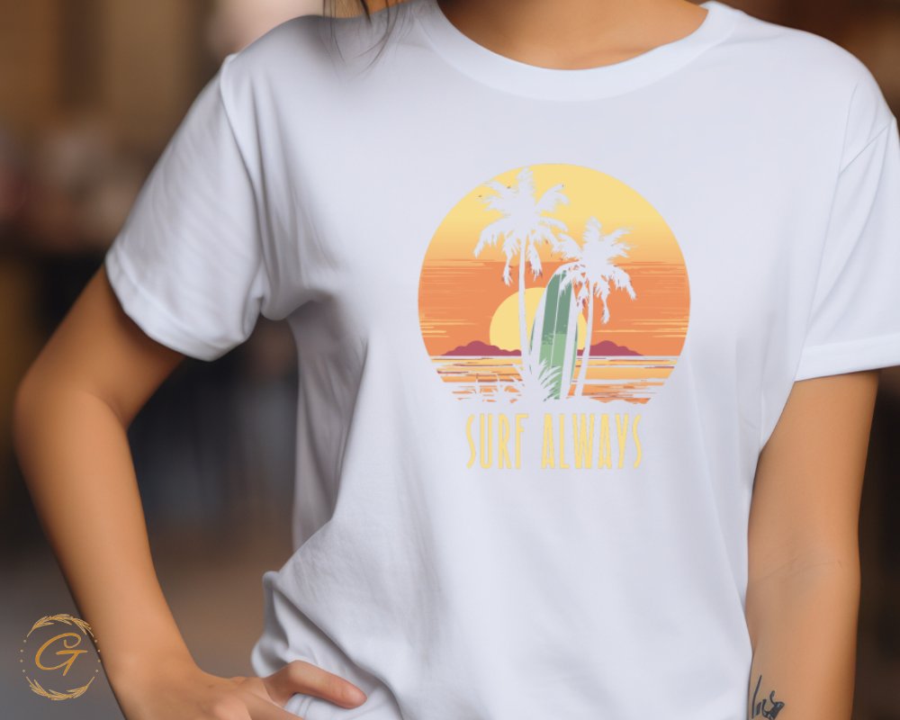 Surf Always Design Beach Vibes Summer T-shirt product type