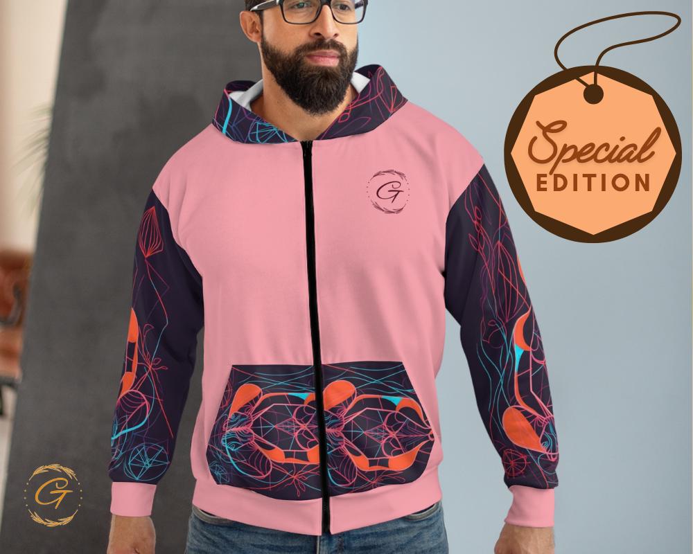 Neon Dryad Unisex Zip Hoodie All-Over Print