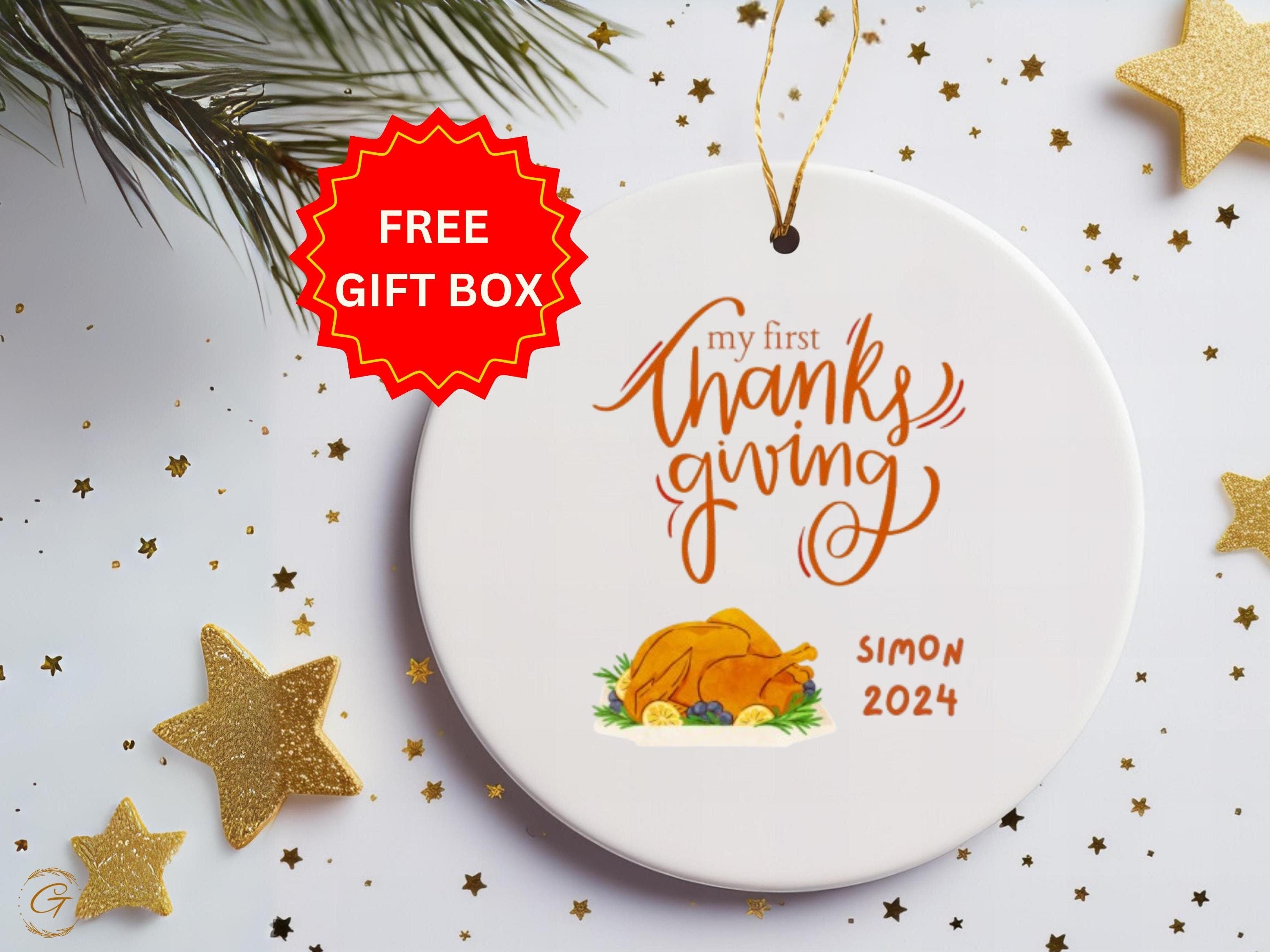 Personalized My First Thanksgiving Ornament 2024